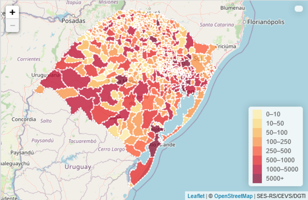 Estado registra 18 mortes por coronavírus neste sábado