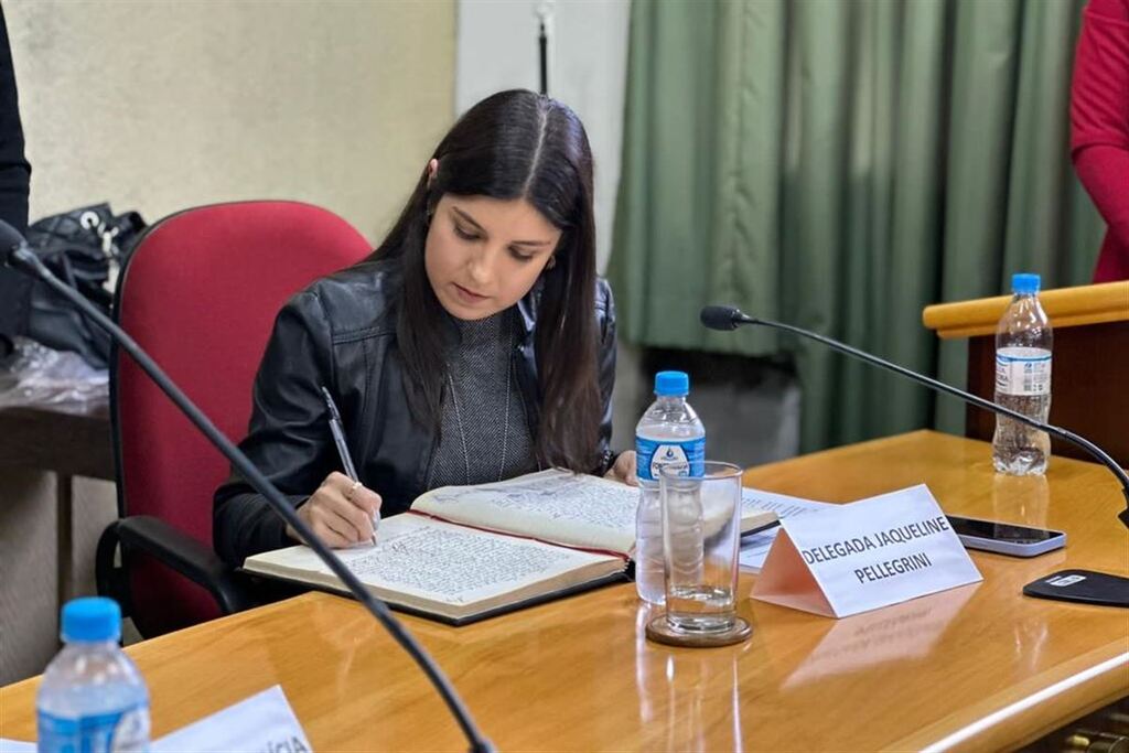 Delegada Jaqueline Pellegrini assume como titular da delegacia de Agudo