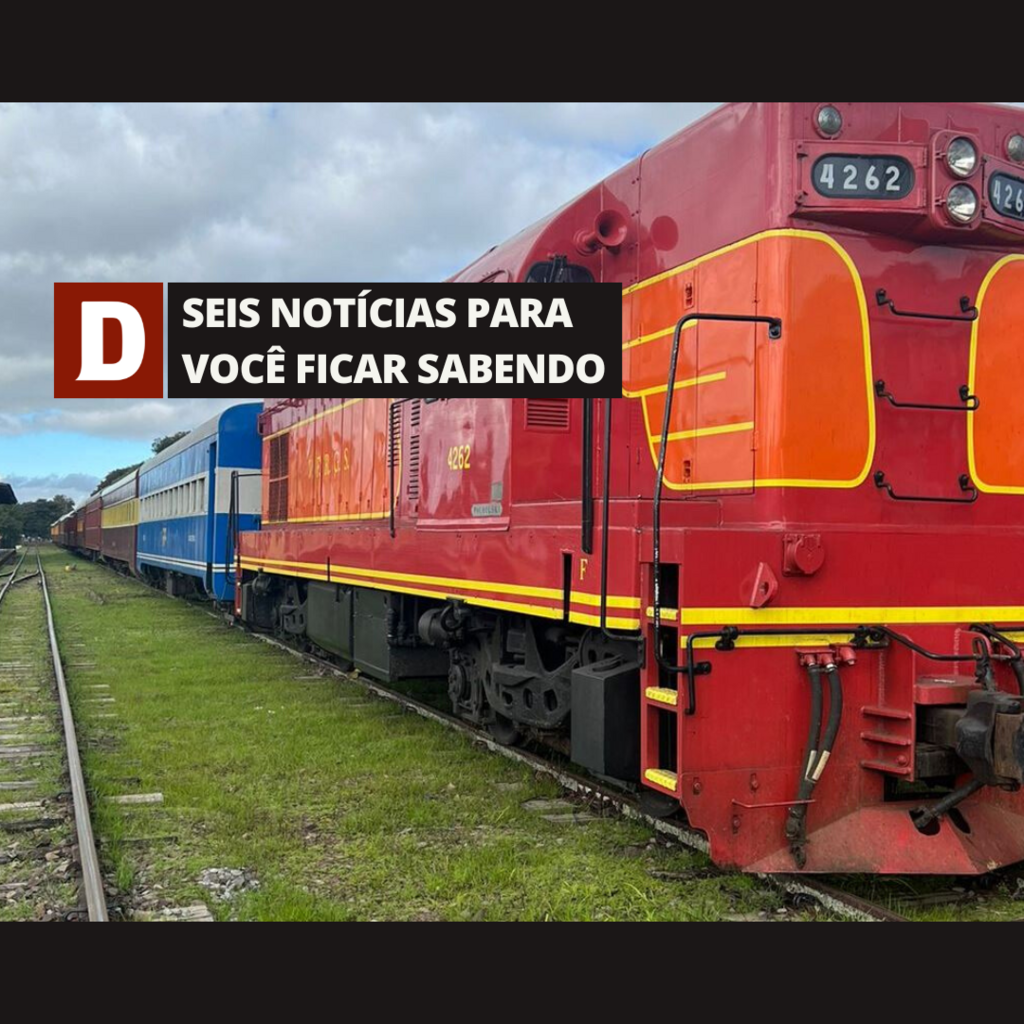 Trem turístico da Quarta Colônia fará passeios neste fim de semana e outras 5 notícias