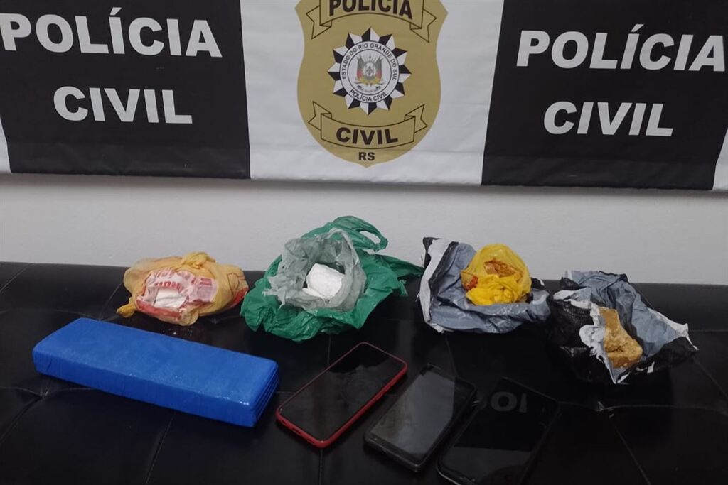 Trio é preso por tráfico de drogas em São Vicente do Sul