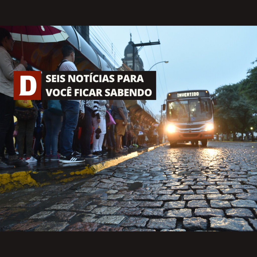 Paradas de ônibus da Avenida Rio Branco terão inversão no embarque a partir desta quarta-feira e outras 5 notícias