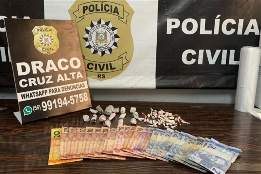 Homem é preso após investigação por tráfico em Cruz Alta