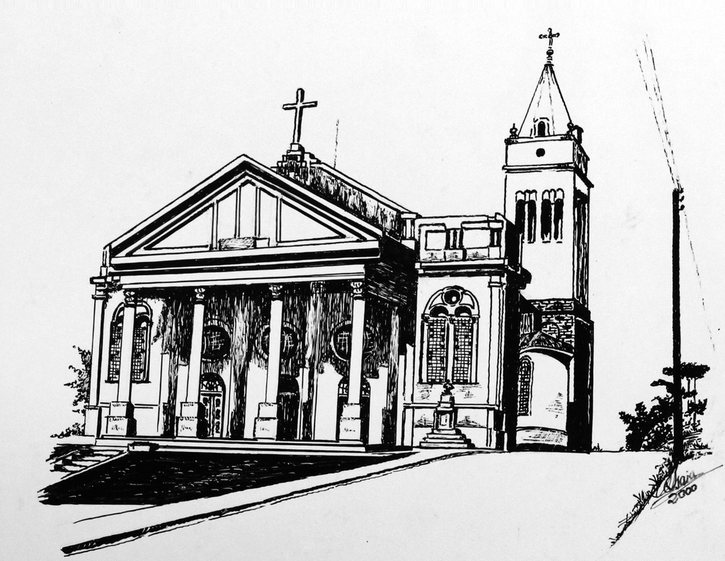 título imagem Vale Vêneto sob o olhar artístico do desenho bico-de-pena de Antônio Isaia