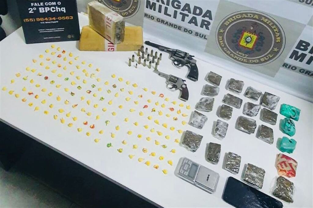Jovem é preso com drogas e armas em Santa Maria