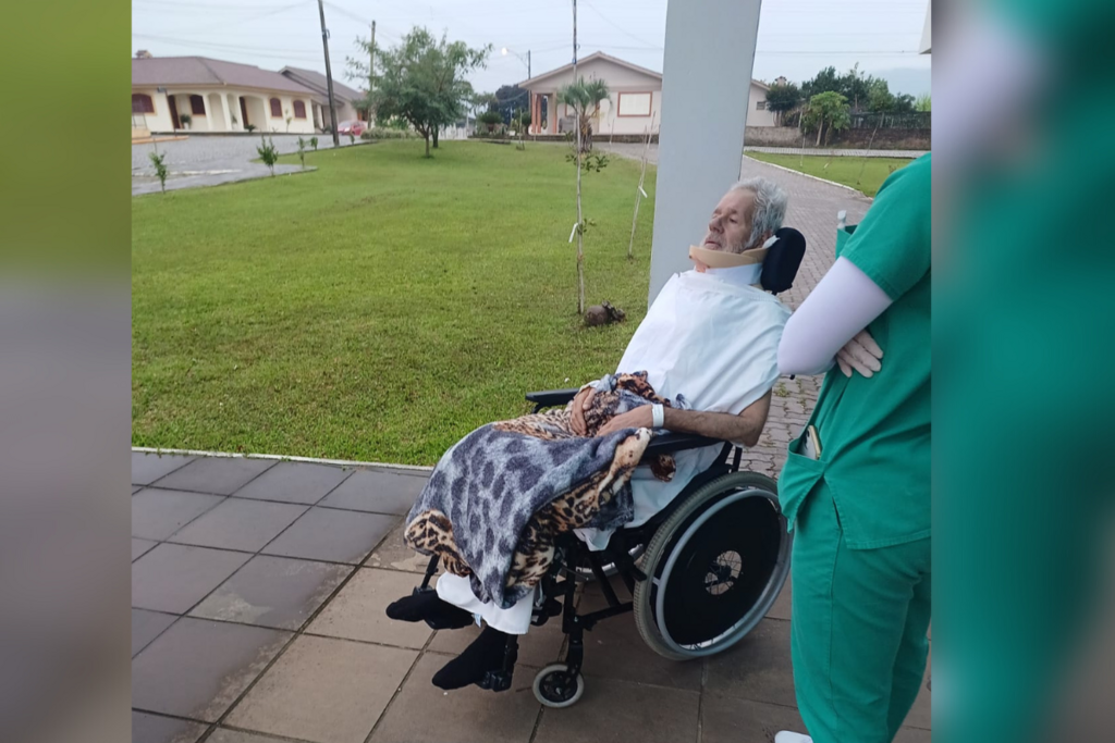 Foto: Arquivo pessoal - Em São João do Polêsine, Paulo tem tido acompanhamento focado em sua reabilitação