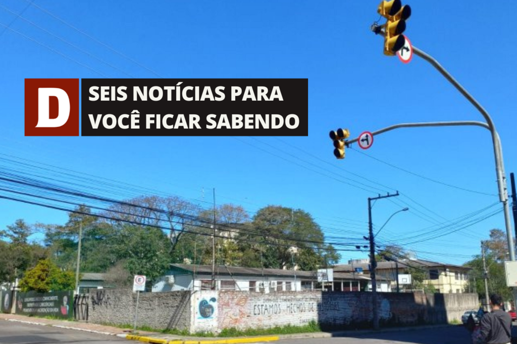 Semáforo no cruzamento das ruas Tuiuti e Appel começa a funcionar nesta quarta-feira e outras 5 notícias
