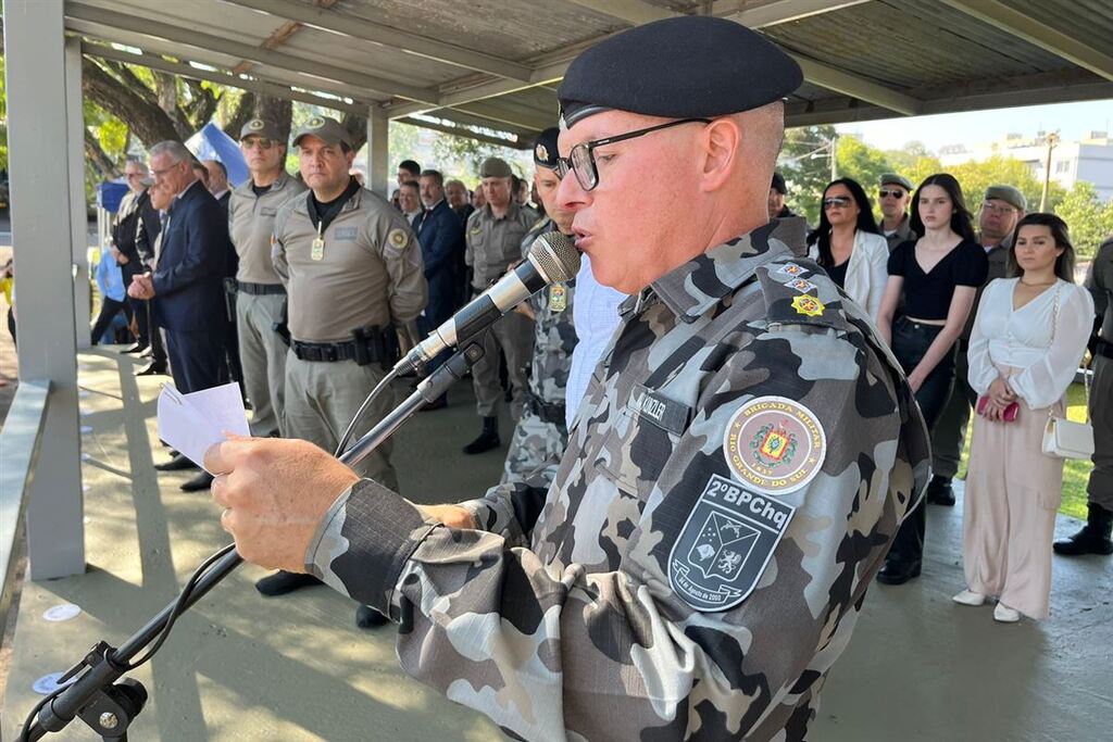 Solenidade marca os 23 anos do Batalhão de Choque de Santa Maria
