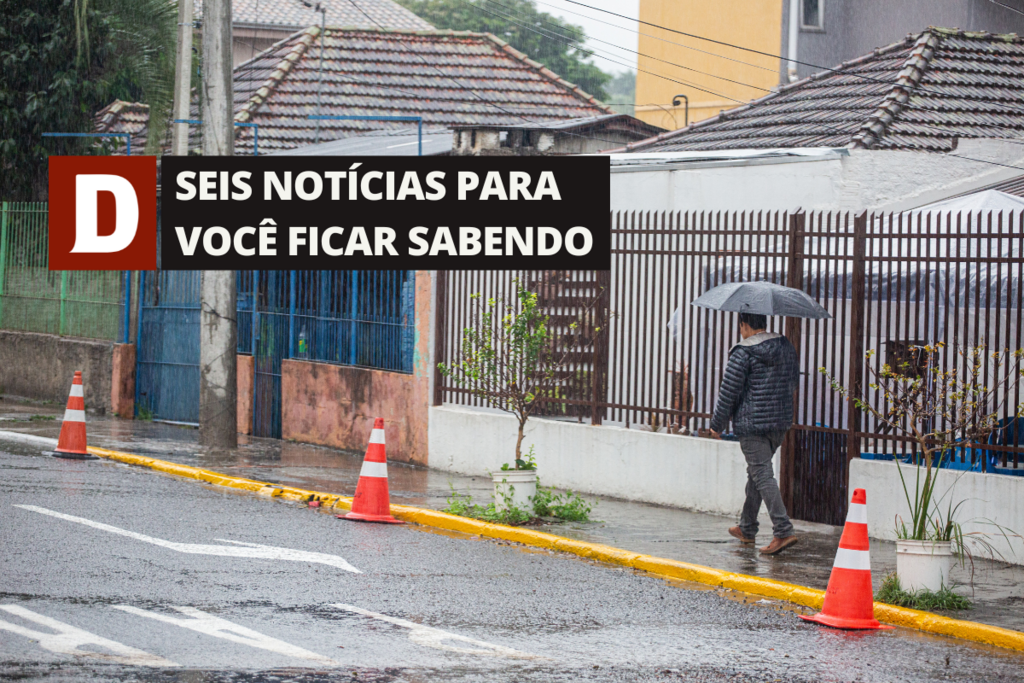 Frente fria causada por ciclone chega ao Estado nesta sexta e outras 5 notícias