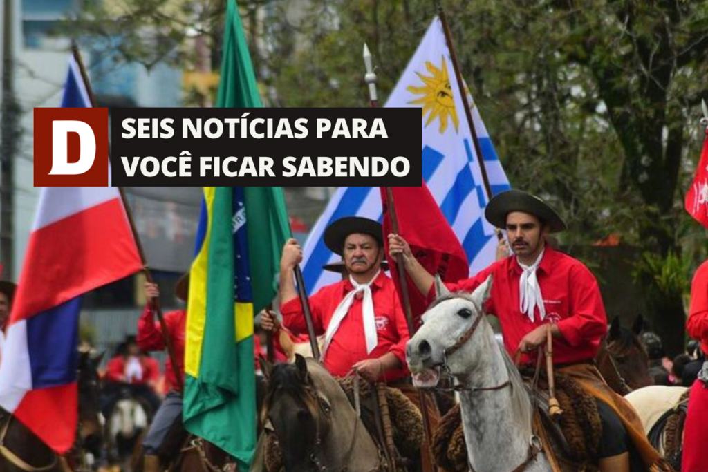 Inscrições para os Festejos Farroupilhas 2023 e outras cinco notícias