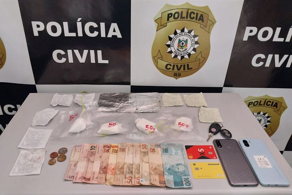 Foto: Polícia Civil - Droga apreendida seria ervendida em Paraíso do Sul