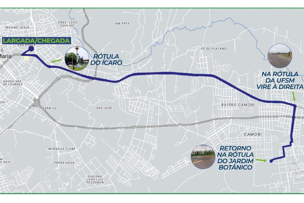 título imagem Trajetos, horários e ruas bloqueadas: tudo o que você precisa saber sobre a 1ª Maratona de Santa Maria, realizada no domingo