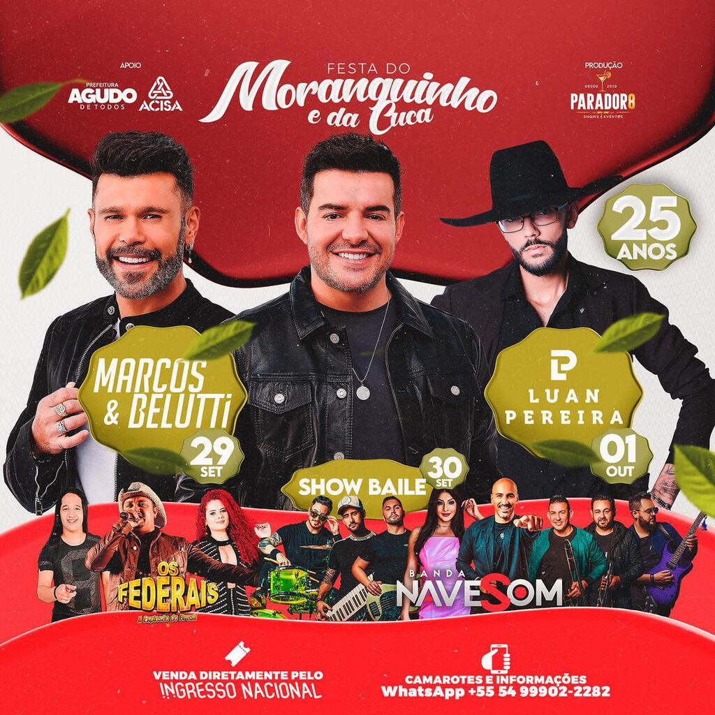Festa do Moranguinho e da Cuca celebrará 25 Anos de sabor e cultura em Agudo