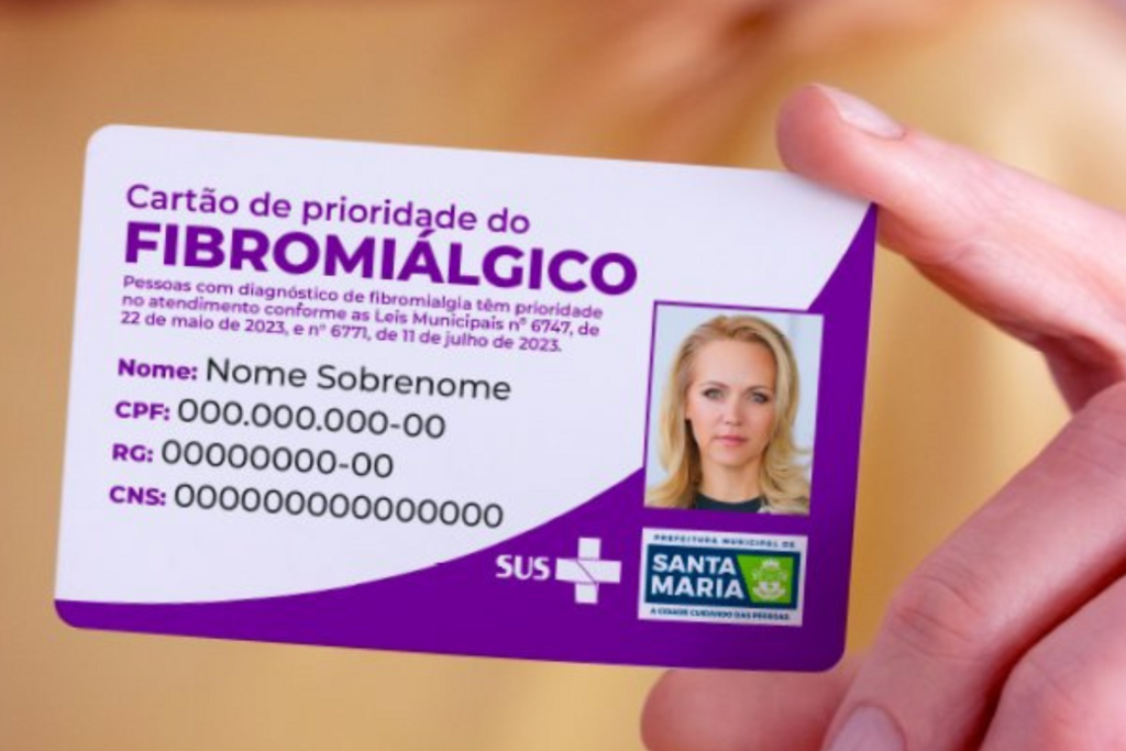 Solicitação do Cartão de Prioridade do Fibromiálgico pode ser realizada até 20 de outubro 