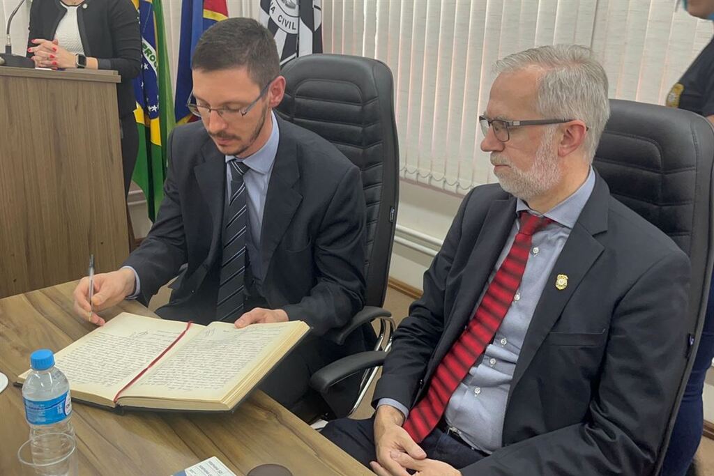Foto: Rafael Menezes - Ato de posse ocorreu na Câmara de Vereadores de São Pedro do Sul, e contou com a presença do Delegado Regional Sandro Meinerz