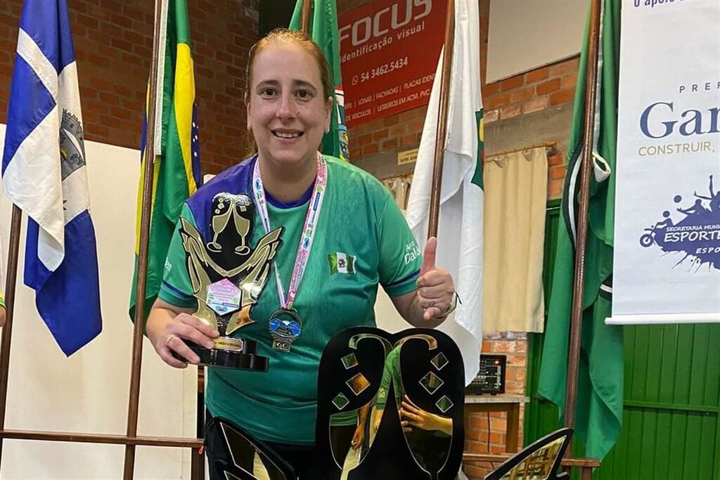 título imagem Jogadora de bocha de Santa Maria é campeã brasileira individual e por equipes