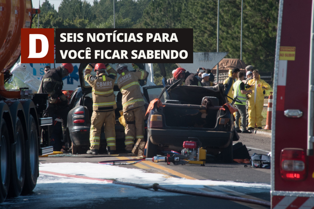 Simulação de acidente de transporte com produtos perigosos ocorre nesta quinta e outras 5 notícias