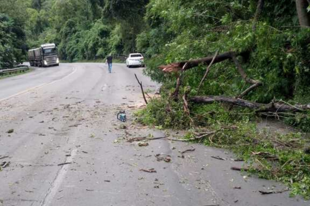 Novo deslizamento na BR-158 bloqueia parcialmente trânsito entre Santa Maria e Itaara
