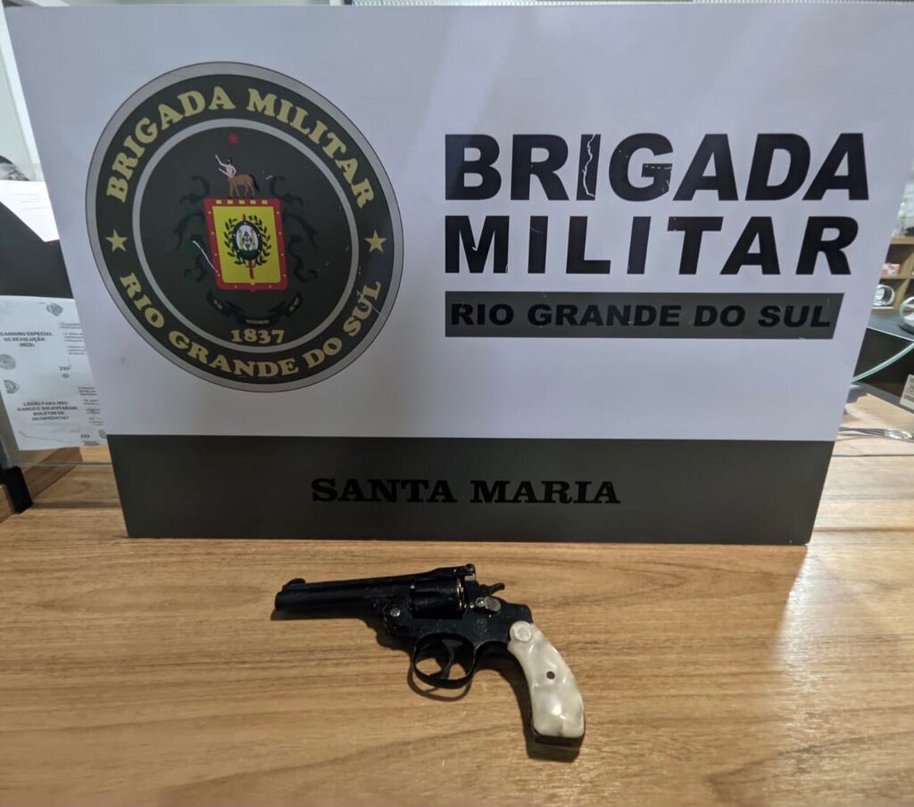 Homem é preso ao efetuar disparos de arma em via pública em Santa Maria