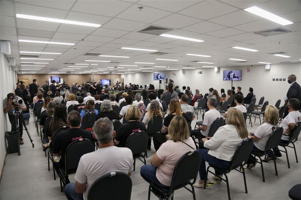 Foto: Pedro Piegas (BD,1/12/2021) - Julgamento ocorrerá em fevereiro de 2024 no mesmo local onde ocorreu o primeiro júri, em 2021 (foto), em Porto Alegre, que acabou anulado pela Justiça