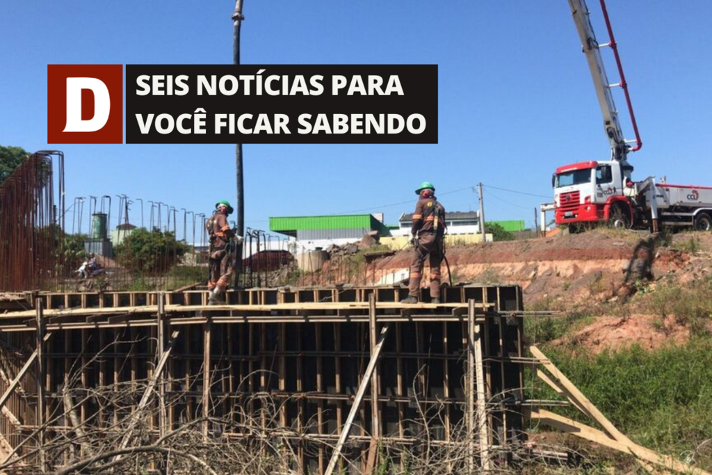 Começa a concretagem da estrutura perto da passarela do Bairro Urlândia e outras 5 notícias