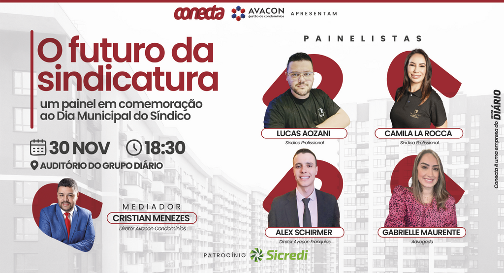 Evento “O Futuro da Sindicatura” promete debater e capacitar síndicos