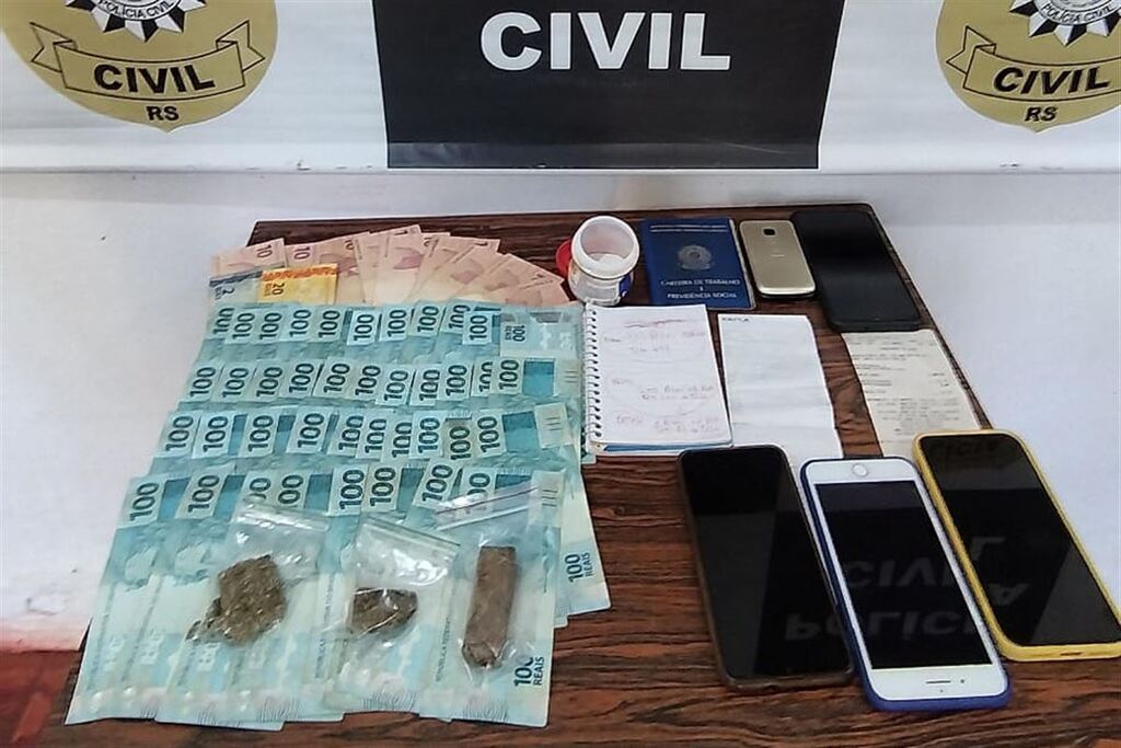 Jovem é preso por tráfico de drogas em Júlio de Castilhos