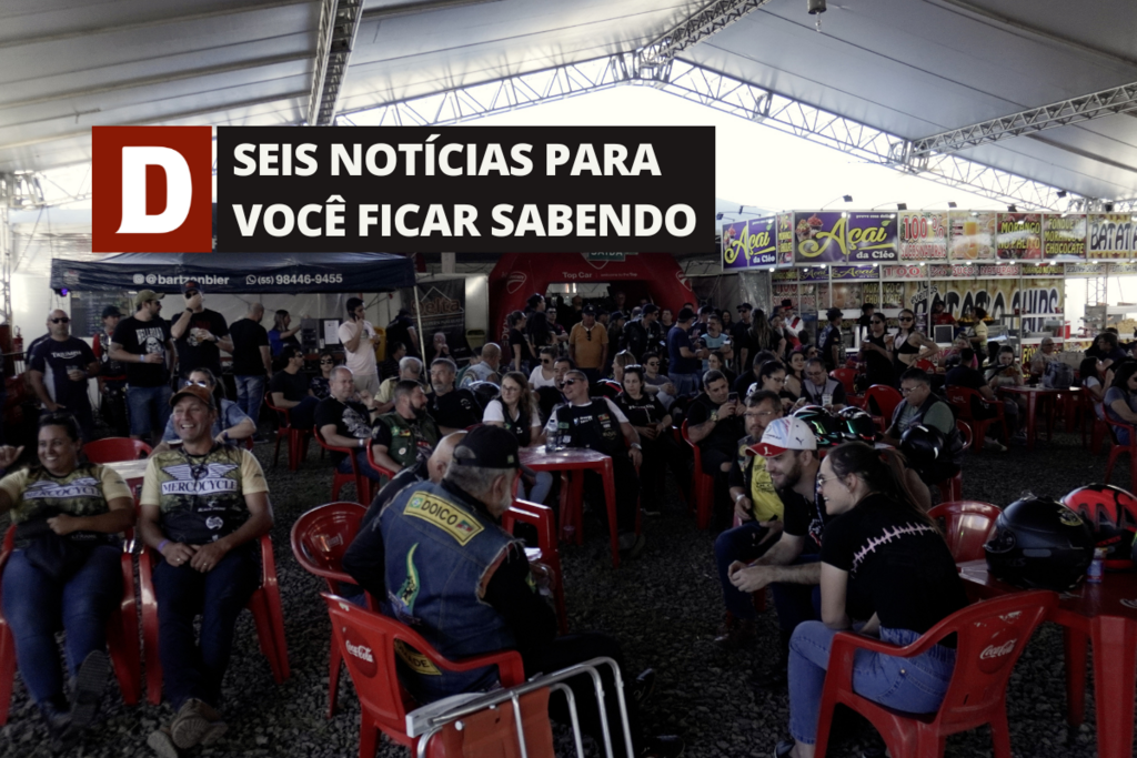 26ª edição do Mercocycle reúne cerca de 6 mil pessoas e 3 mil motocicletas em Santa Maria e outras cinco notícias

