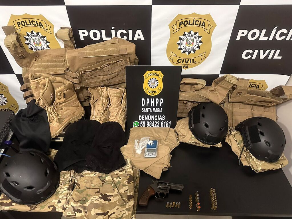 Suspeito de participação em homicídio e foragido de Charqueadas são presos em Santa Maria