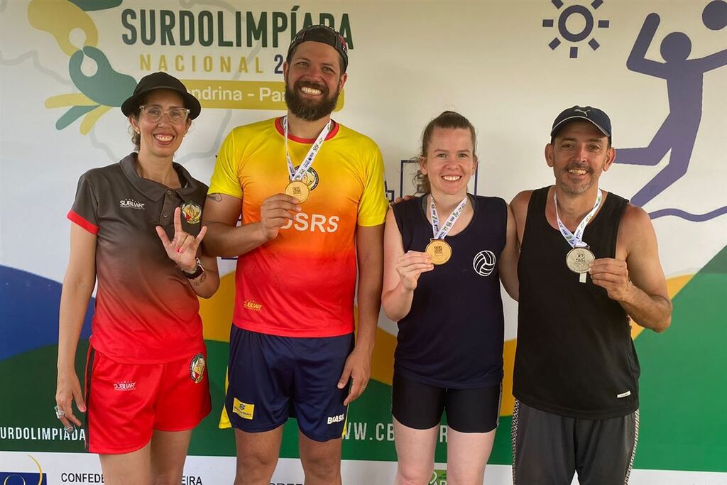 Atletas de Santa Maria conquistam medalhas na Surdolimpíada Nacional