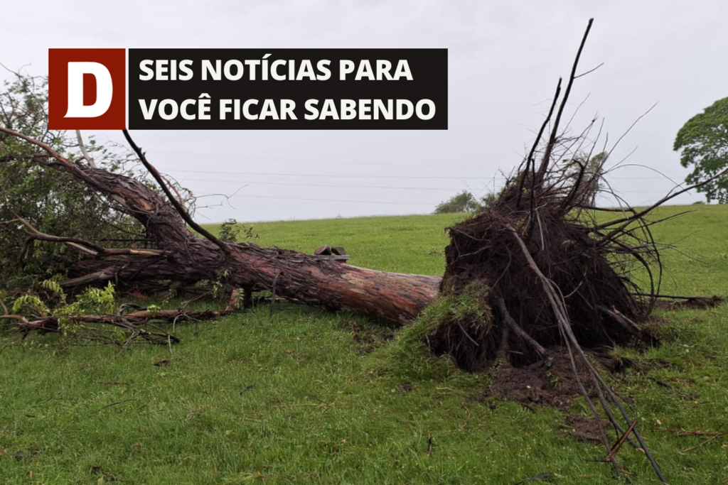 Temporal causa transtornos em cidades da Região Central e outras 5 notícias