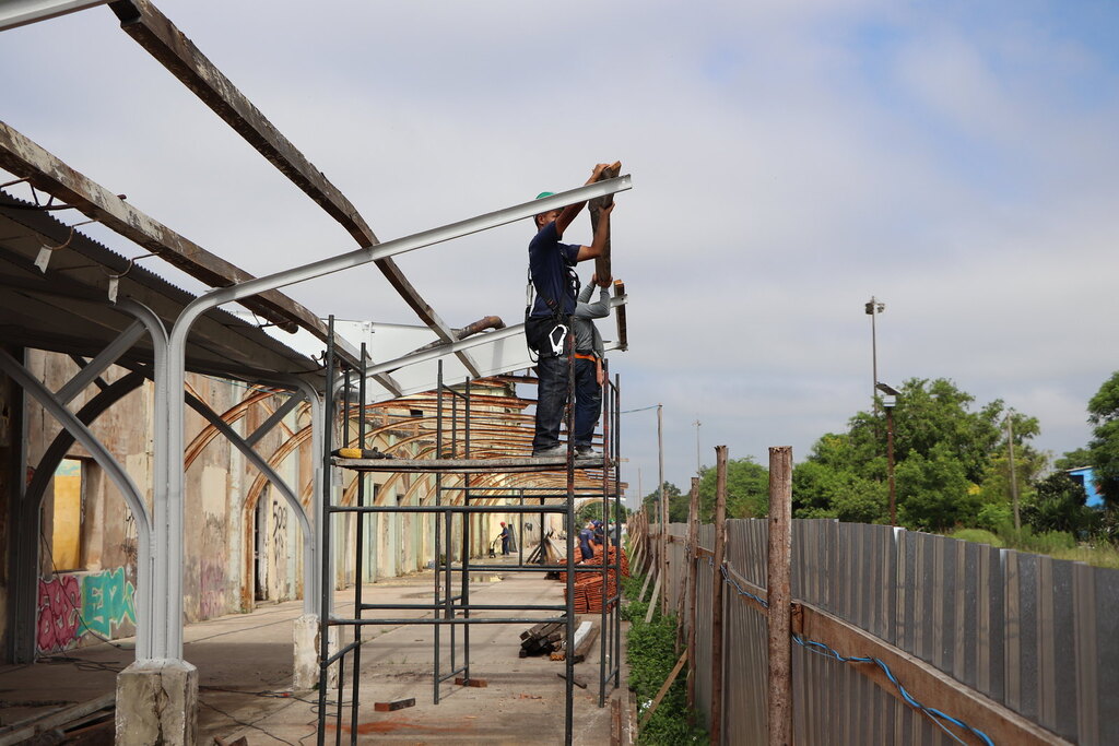 Revitalização da Gare completa um mês com obras nos quatro pavilhões