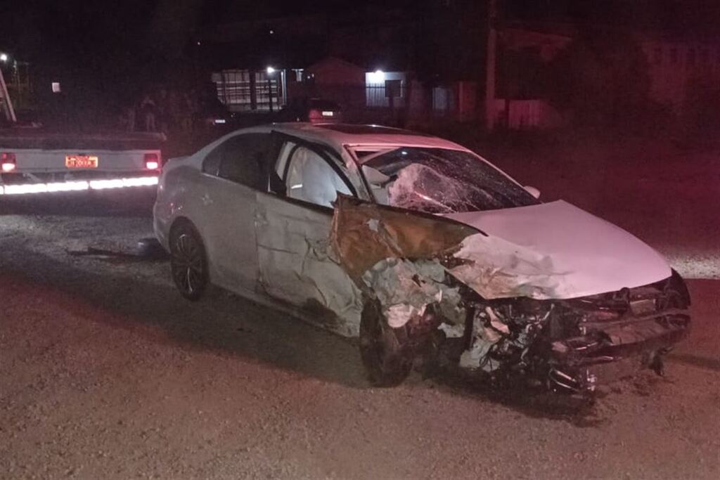 Acidente deixa duas pessoas feridas em rodovia de Santa Maria