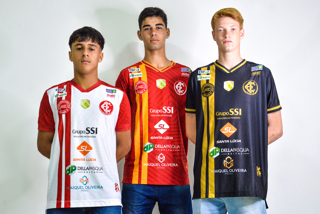 Inter-SM divulga novos uniformes para as categorias de base do clube