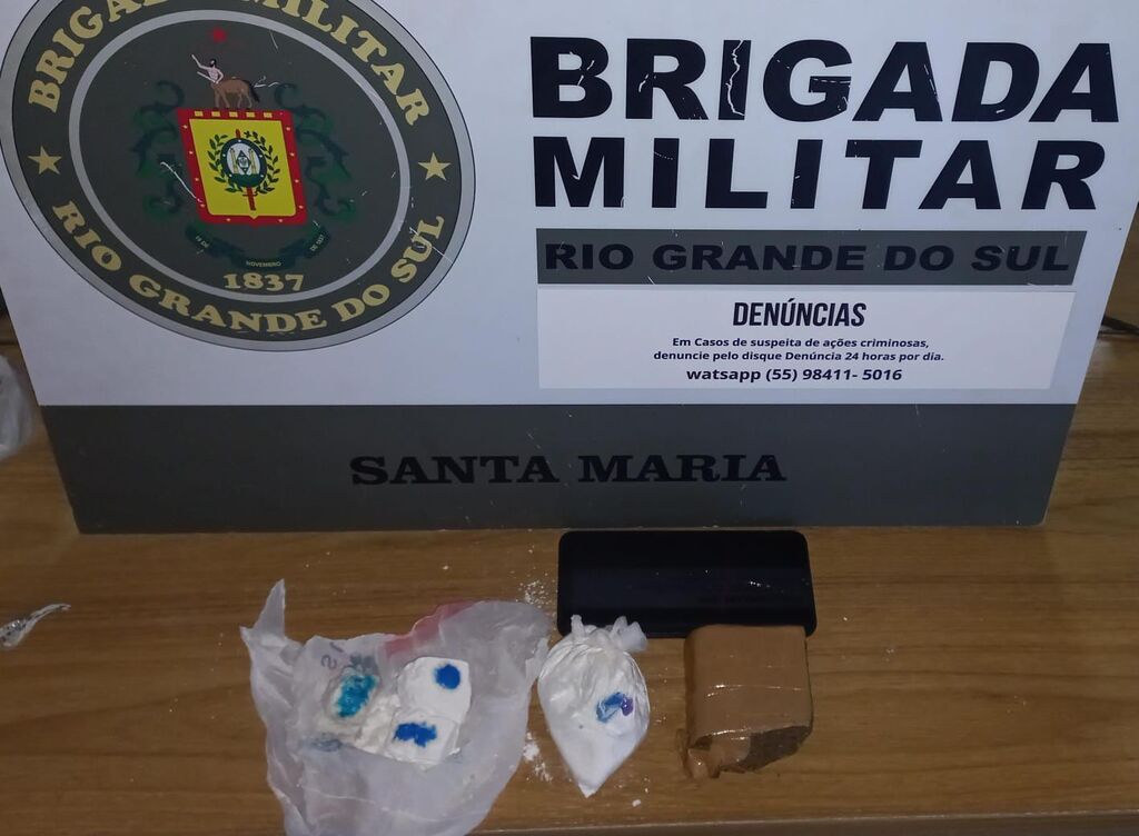 Homem é preso em Santa Maria por tráfico de drogas