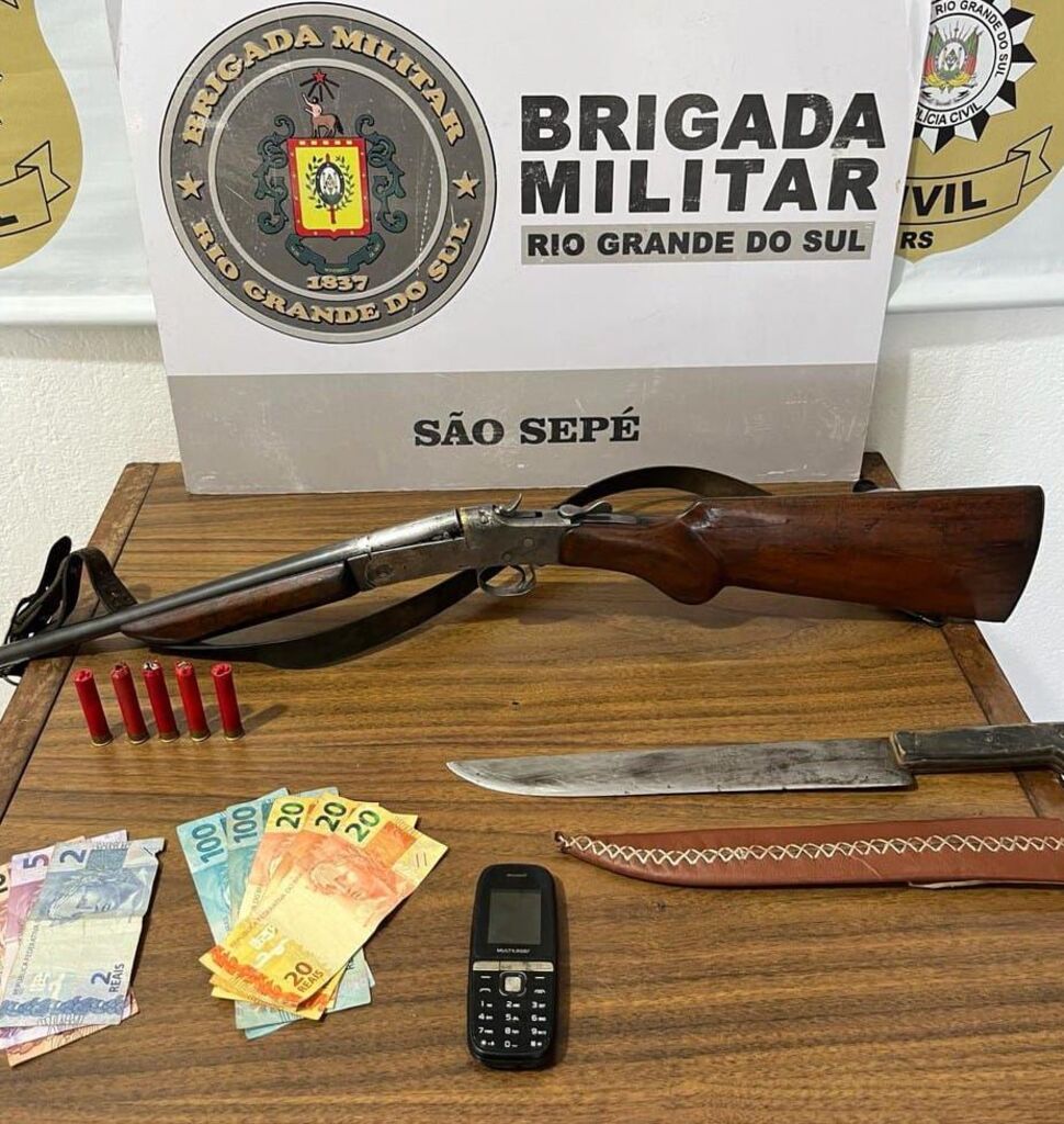 Após ameaçar vizinho, homem é preso por posse ilegal de arma em cidade da região