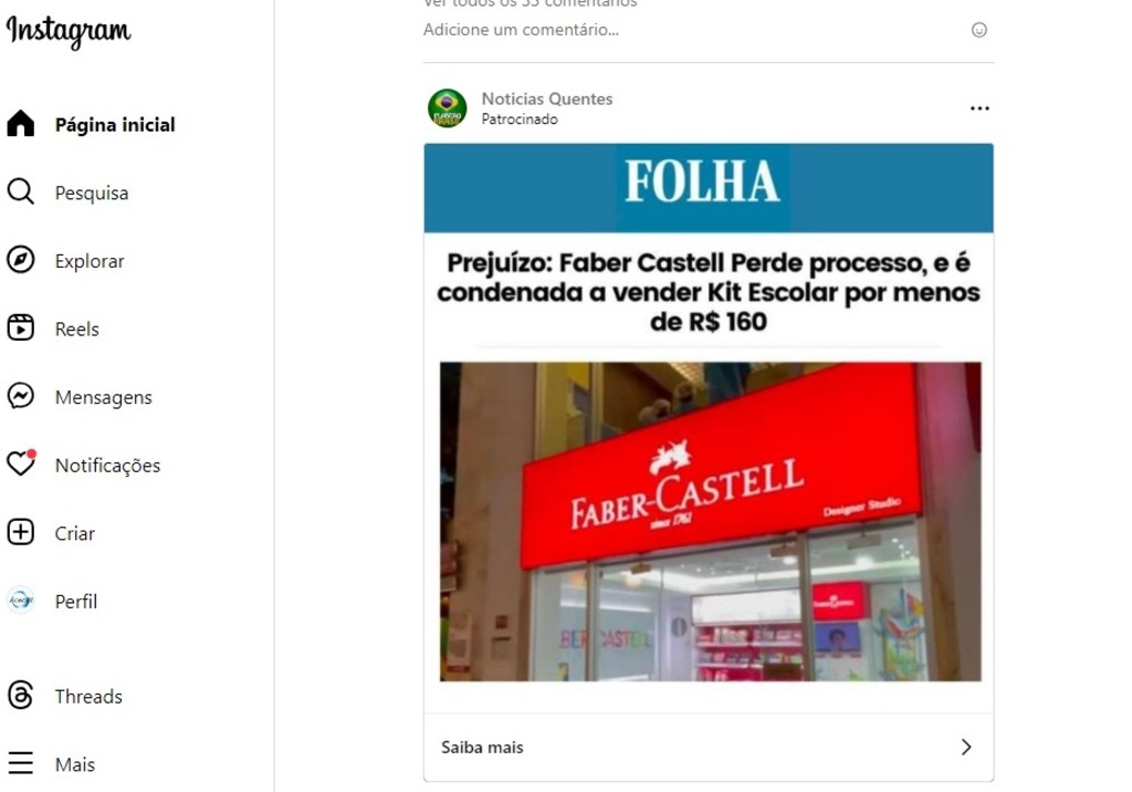 Golpistas seguem impulsionando publicações falsas nas redes sociais