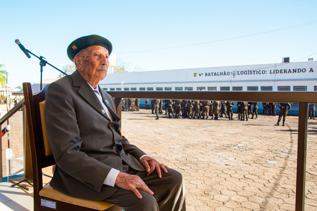 Foto: Nathália Schneider (Arquivo/Diário) - Ex-combatente da FEB, Taltíbio de Melo Custódio, será homenageado