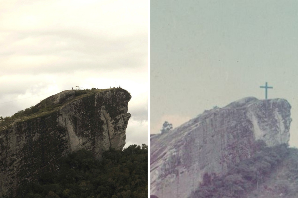 título imagem Minas do Camaquã, em Caçapava do Sul, terá de volta cruz arrancada de morro em temporal de 2015