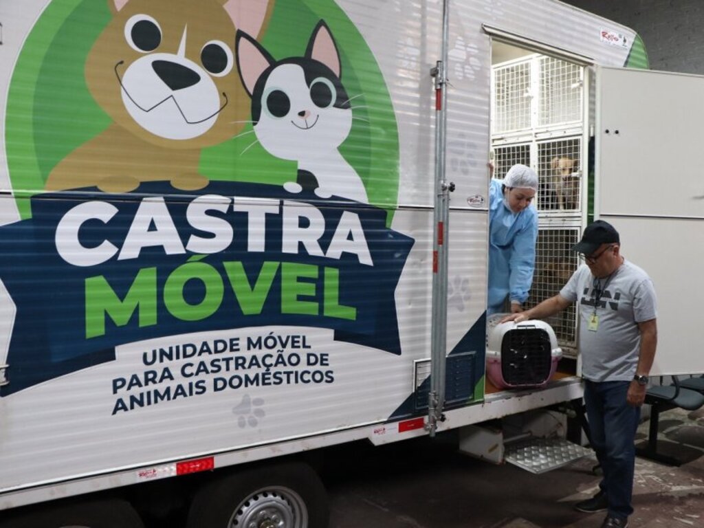 Castramóvel completa 2 anos com mais de 2,6 mil cães e gatos castrados em Santa Maria