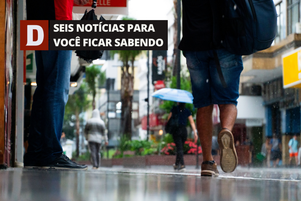 Semana deve iniciar com sol entre nuvens na Região Central do Estado e outras 5 notícias