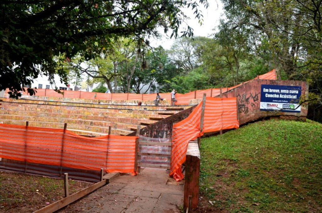 Serviços para a revitalização da Concha Acústica devem ser finalizados em até dois meses
