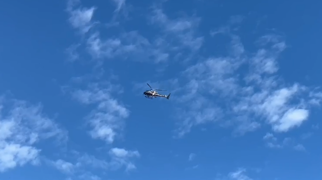 Galeria de imagens: Helicóptero da Polícia Civil auxiliou as equipes e fez o mapeamento da região
