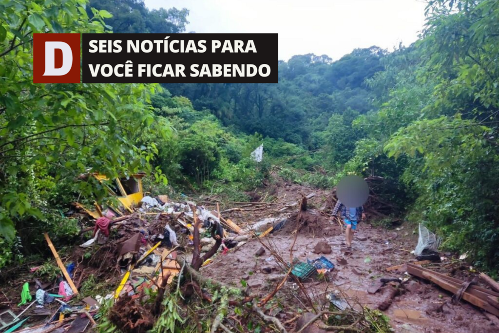 Mulher morre soterrada em Itaara e outras 5 notícias
