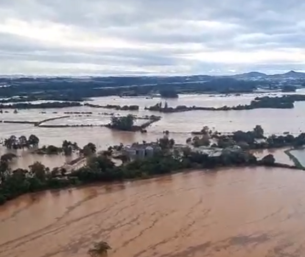 Força Aérea Brasileira/Divulgação - Força Aérea Brasileira sobrevoou a região da Quarta Colônia.