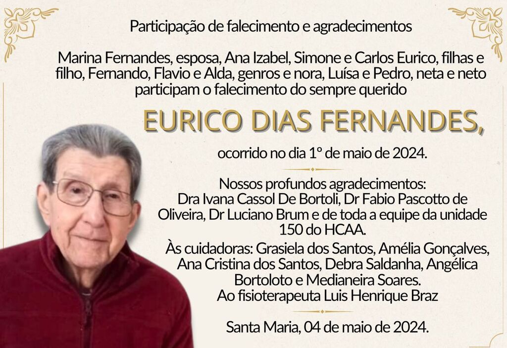Participação de falecimento