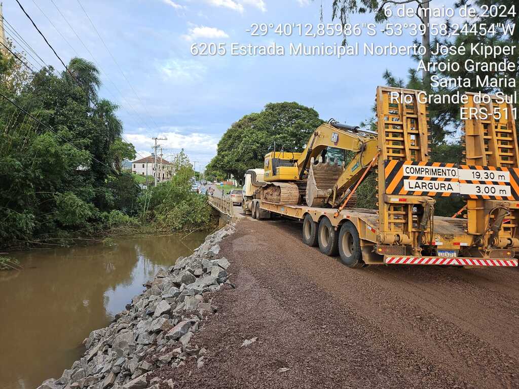 Daer libera o trânsito na Estrada de Arroio Grande, retomando acesso à Quarta Colônia e Silveira Martins