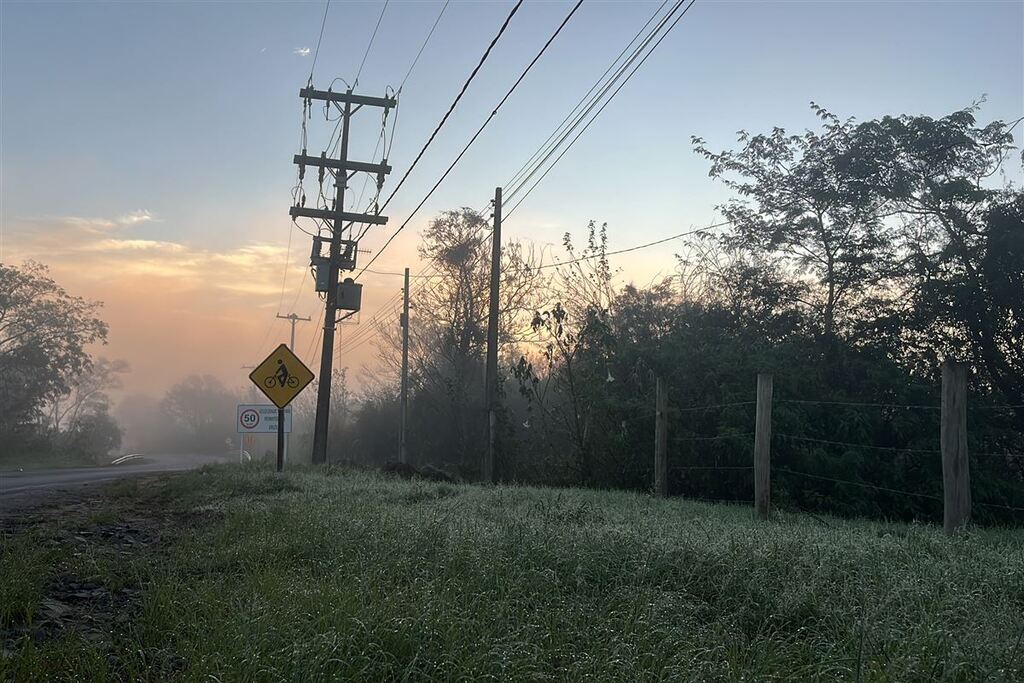 Com mínimas na casa dos 4°C, quarta-feira registra temperaturas mais frias do ano na região