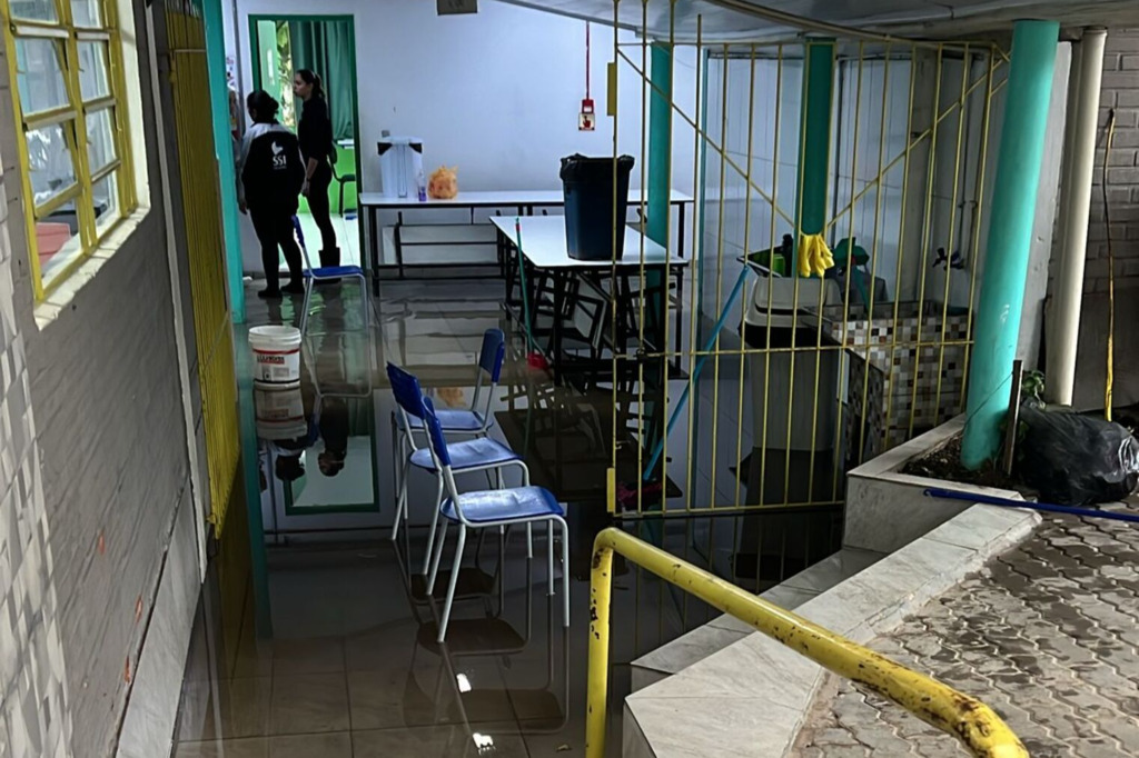 Escola na região oeste de Santa Maria retoma atividades após alagamento