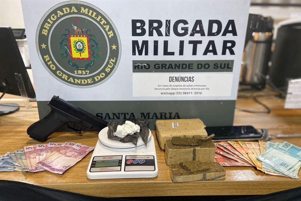 Homem é preso por tráfico de drogas no Bairro Itararé em Santa Maria