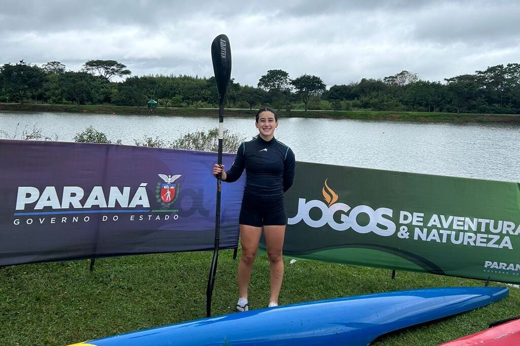 Foto: Charles Taborda - Atleta revelada na Asena garantiu o ouro em três distâncias no k1: 200m, 500m 1.000m
